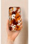 Samsung A04 Compatible Autumn Tone Floral Pattern Silicone Case