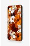 Reeder S23 Pro Max Compatible Autumn Tone Floral Pattern Silicone Case - 4