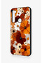Redmi Note 8 Compatible Autumn Tone Floral Pattern Silicone Case - 4