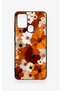 Samsung A21S Compatible Autumn Tone Floral Pattern Silicone Case - 2