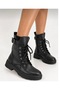 Lion Skin Women's Daily Winter Thick-Soled Lace-Up and Zippered Boots - 3