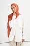 Noire pattern liora cotton shawl copper - 2