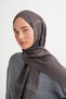 Icon Pattern Tencel Wool Viscose Shawl Dark Gray - 2