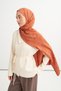 Geometric pattern liora cotton shawl copper - 3