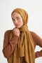 Monogram Pattern Tencel Wool Viscose Shawl Oil Green - 2