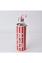 Desenli Kilifli 750 ml Glass Bottle * Striped Pink - 2