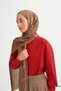 Icon Pattern Tencel Wool Viscose Shawl Walnut Shell - 4