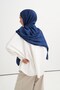 Noire pattern liora cotton shawl navy blue - 3