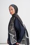 Aura Pattern Reniva Tensel Shawl Anthracite - 2