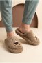 Women'S, Teddy Bear Patterned, Plush, Soft Sole House Slippers - 2