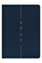 2027 Year A5 Linen Weekly Planner 15X21 cm - 12 Months Navy Blue - 5