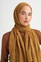Monogram Pattern Tencel Wool Viscose Shawl Oil Green - 4