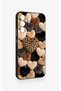 Samsung A34 Compatible Heart Fur Pillow Patterned Silicone Case - 3