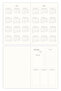 2027 Year A5 Linen Weekly Agenda 15X21 cm - 12 Months Milky Coffee - 8