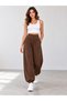 Women's High Waist Modal Fabric Loose Fit Baggy Jogger Sweatpants with Elastic Cuffs, Pockets, and Drawstrings