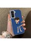 Samsung Galaxy S21 Fe Compatible Silicone Edge Hard Back Case Konan Patterned Couple Phone Case - 3