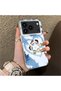 iPhone 17 Pro Compatible Silicone Edge Hard Back Case Anime Pattern Couple Phone Case - 3