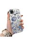 Oppo A15 Compatible Silicone Edge Hard Back Case Shell Patterned Couple Phone Case
