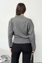 Women's Double-Breasted Collar Detailed Cardigan Anthracite - 27K 2655 - 5