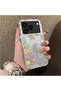 iPhone 17 Pro Compatible Colorful Flower and Butterfly Case, Shock-Absorbing Structure, Matte Texture