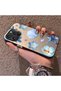 iPhone 16 Pro Compatible Silicone Edge Hard Back Case Sea Star Pattern Phone Case - 2