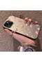 iPhone 14 Plus Compatible Silicone Edge Hard Back Case Floral Pattern Couple Phone Case - 2