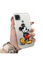 Oppo A15 Compatible Silicone Edge Hard Back Case Mickey Patterned Couple Phone Case