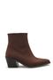 Women's Valore Short Heeled Boots - Brown-Suede - 4