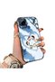 Realme C15 Compatible Silicone Edge Hard Back Case Anime Pattern Couple Phone Case