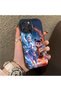 For iPhone 16 Pro Max Compatible Silicone Edge Hard Back Case Nezha Patterned Couple Phone Case - 3