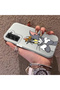 Samsung Galaxy S21 Fe Compatible Silicone Edge Hard Back Case Mouse Pattern Couple Phone Case - 2