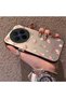 Vivo X300 Compatible Silicone Edge Hard Back Case Floral Pattern Couple Phone Case - 2
