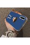 Samsung Galaxy A50 Compatible Silicone Edge Hard Back Case Konan Patterned Lover Couple Phone Case - 4
