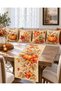Maple Leaf Vintage Pumpkin Autumn 4-Piece Throw Pillow Cover Runner Set - 2