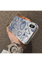 iPhone XS Compatible Silicone Edge Hard Back Case Shell Patterned Couple Phone Case - 4