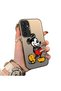 Samsung Galaxy S23 Fe Compatible Silicone Edge Hard Back Case Mickey Patterned Couple Phone Case