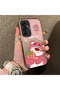 Samsung Galaxy A36 Compatible Silicone Edge Hard Back Case Lotso Patterned Couple Phone Case - 3