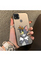 Redmi 10A Compatible Silicone Edge Hard Back Case Mouse Pattern Couple Phone Case - 3