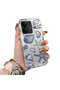Vivo V60 Lite 5g Compatible Silicone Edge Hard Back Case Shell Patterned Couple Phone Case