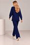 Women's 2-piece knit set with side button detail - 3