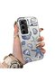 Infinix Hot 60 Pro Plus Compatible Silicone Edge Hard Back Case Shell Patterned Couple Phone Case