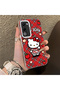 For Oppo A5 4g Compatible Silicone Edge Hard Back Case Kitty Patterned Loving Couple Phone Case - 3