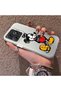 Realme C63 Compatible Silicone Edge Hard Back Case Mickey Patterned Couple Phone Case - 2
