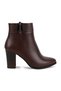 L065.150K Genuine Antique Leather Metal Buckle Thick Block Heel Jurdan Sole Beige Women's Boots - 2