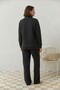 Lunara Embroidered Collar Quilted Fabric Pocketed Drawstring Waist Maternity and Postpartum Sweatshirt Set - 7