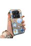 Redmi Note 14 Pro Compatible Silicone Edge Hard Back Case Starfish Pattern Phone Case