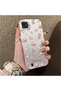 Realme C20 Compatible Silicone Edge Hard Back Case Floral Pattern Couple Phone Case - 3