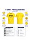 Adult Unisex Yellow Emoji T-shirt - Round Neck Short Sleeve Cotton Tee - Soft and Comfortable Wear - 4