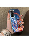 Samsung Galaxy A35 Compatible Silicone Edge Hard Back Case Nezha Patterned Couple Phone Case - 3