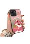 Redmi 12 Compatible Silicone Edge Hard Back Case Lotso Patterned Lover Couple Phone Case